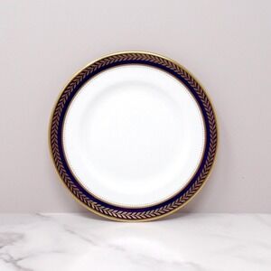 Vintage Coalport Bone China Blue Wheat Bread and Butter Plate